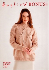 Knitting Pattern - Hayfield 10610 - Bonus Aran - Sweater